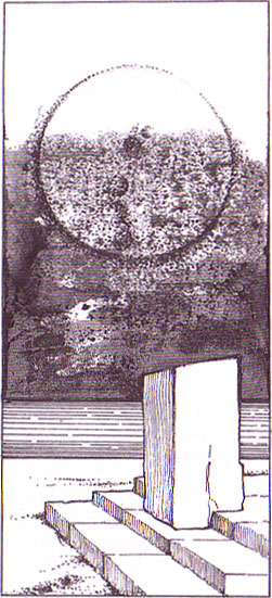 Ilustraci&oacute;n de Damaso ruana para Tiempo de arena