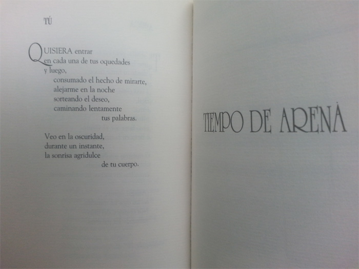 Libro abierto: Tiempo de arena